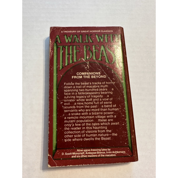 A Walk with the Beast, Avon Books, Horror Anthology Gothic 1969 PB Vintage - Picture 5 of 6